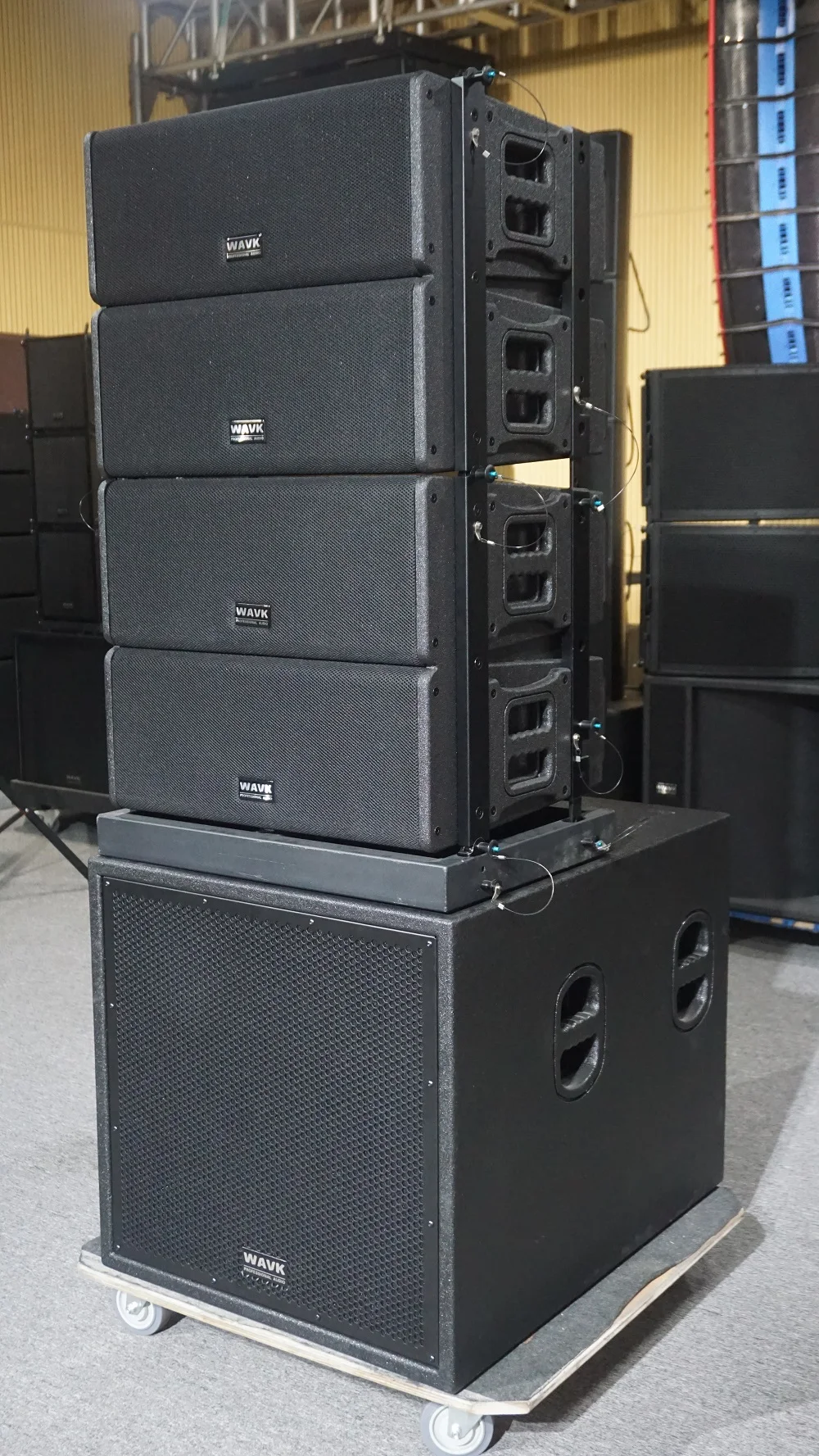 Professional outdoor dual 2x10inch audio performance speaker line array