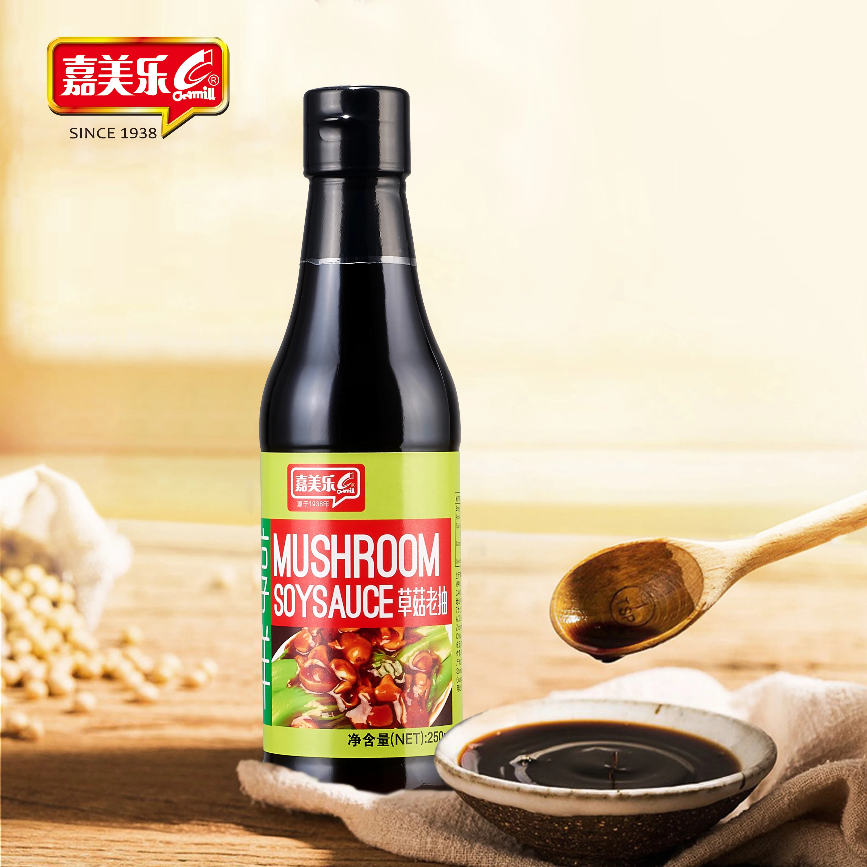OEM Asia Wholesale China factory naturally brews high quality mushroom dark soy sauce