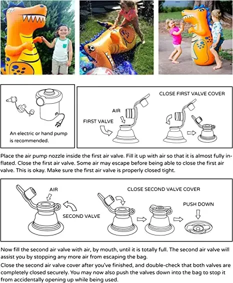 Factory Custom Inflatable Dinosaur Toy with sand Bounce Back Action Indoor Outdoor Party Game