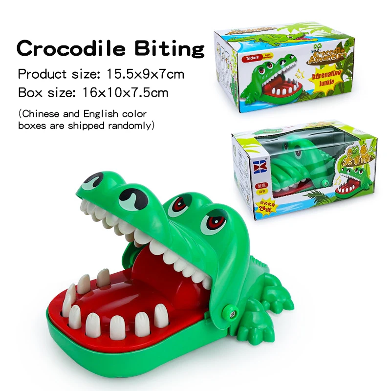 Tricky Crocodile Mouth Bite Finger Toy Manual Interactive Toys For Kids