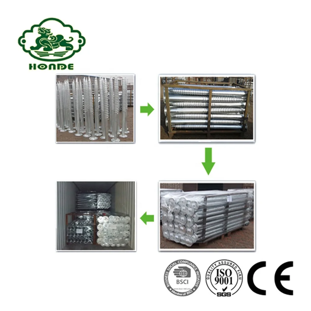 Galvanized steel ground screw post anchor professional manufacturer