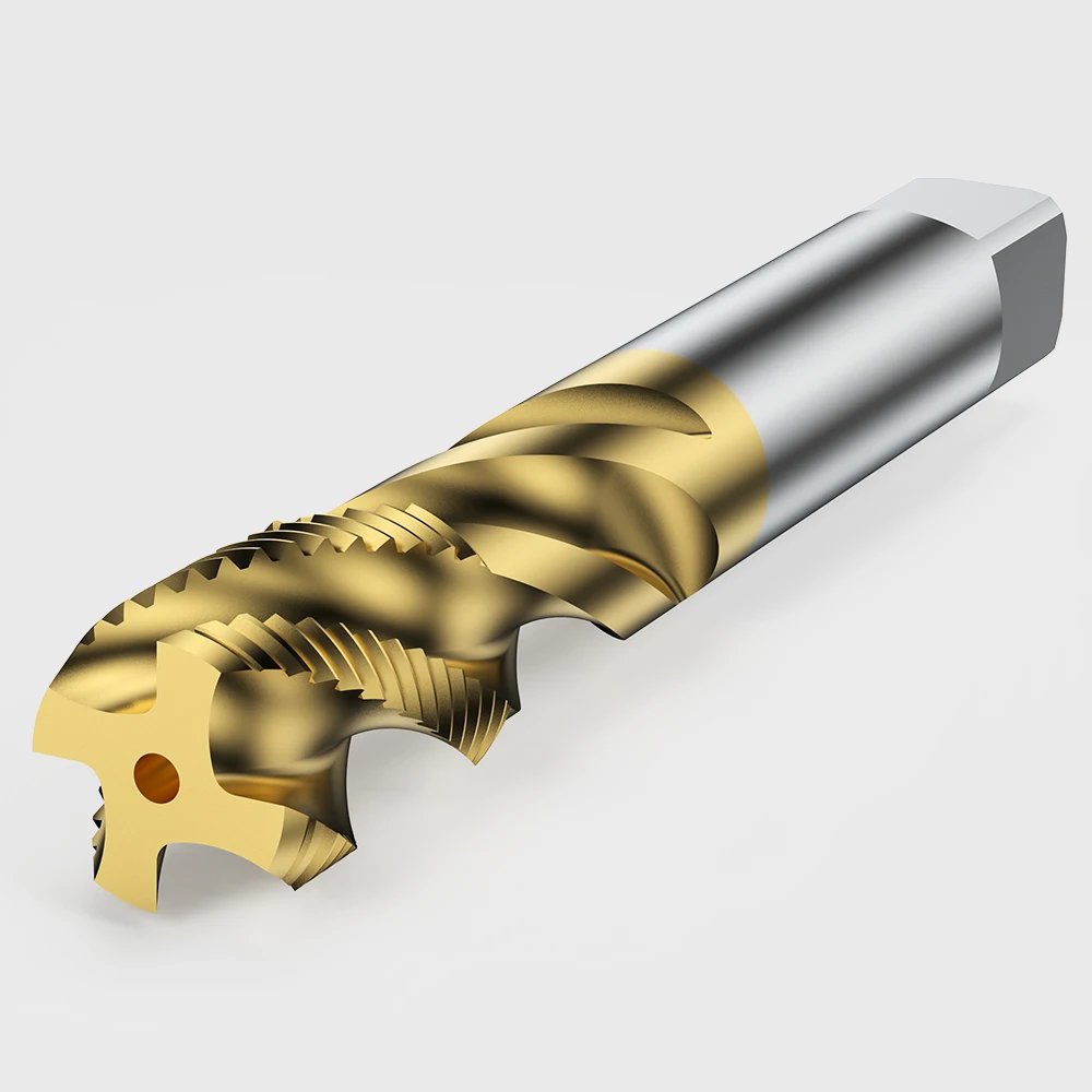 HSS M2 OEM/ODM Hss Machine Coated Grooved Spiral Flute Thread Taps