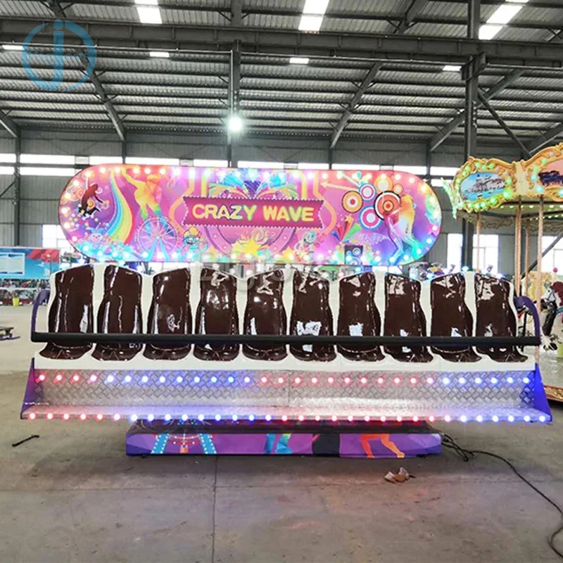 Fairground Portable Crazy Wave Rides Trailer Mini Miami Ride Children Amusement Park Rides For Sale