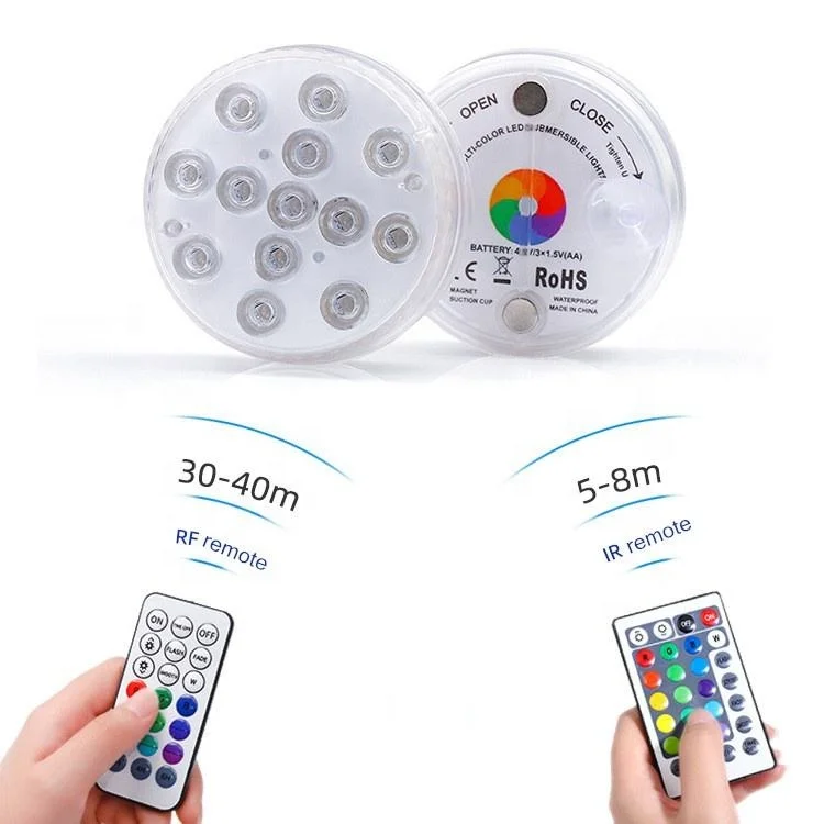 Remote Control RGB IP68 Waterproof LED Swimming Floating Pool Light Underwater LED Light for Swimming Pool