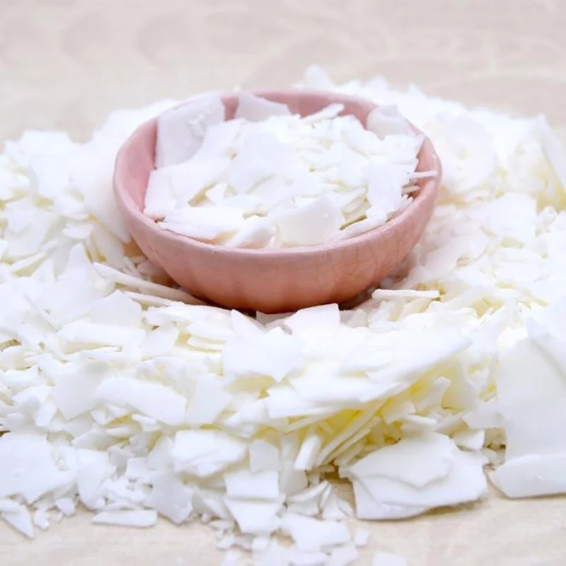 PUSISON Soy Wax Granules 25kg Per Bag Wholesale Custom 8 oz Smokeless Soy Wax New Cup 52 Degree Flakes Soy Wax