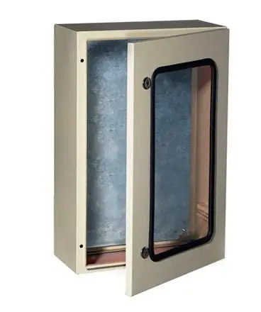 Plexiglass Door Wall Mounted Case Electrical control Box Weatherproof metal Enclosure Electrical junction box
