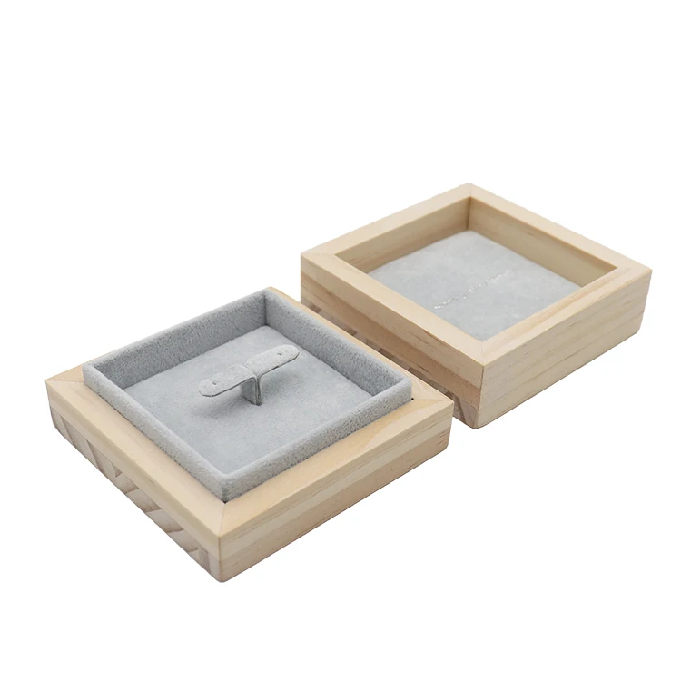 Custom luxury elegant solid wood jewelry box