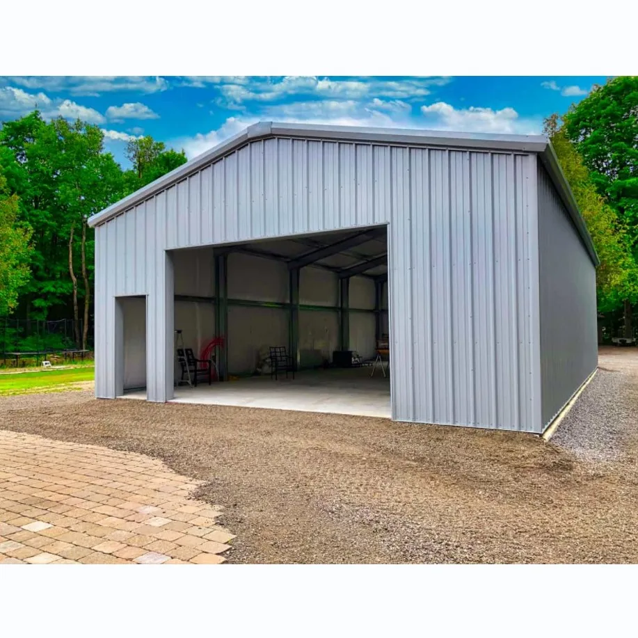 China Manufacturer Prefabricated House Steel Structure Building Pole Barns Construction