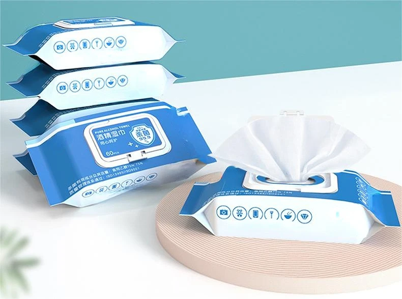 Wholesale Alcohol Antibacterial Wet Wipes Effective Sterilization 99.9% Disinfect Wet Wipes Antiseptic Wipes