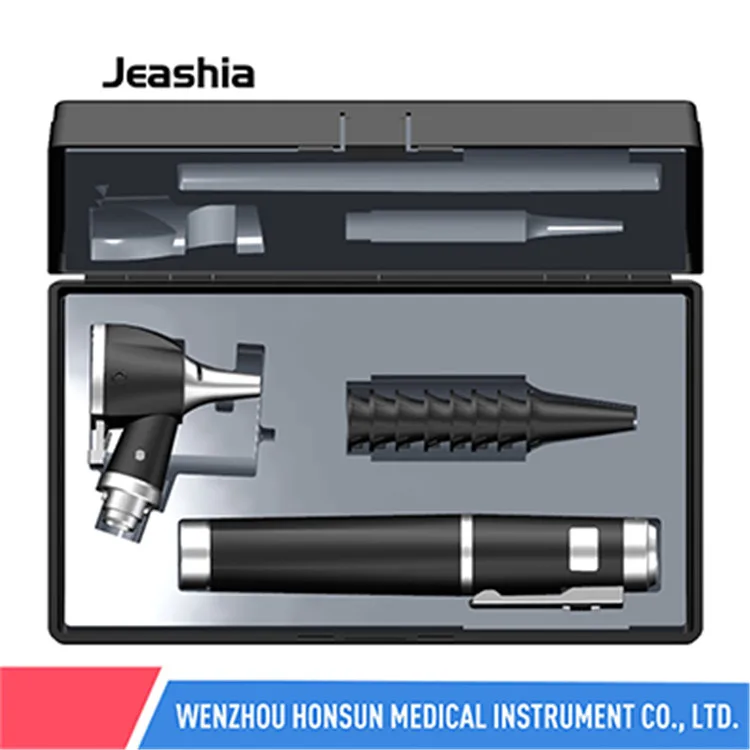 Gift package ENT endoscope ophthalmoscope ear otoscope portable tongue depressor blade holder