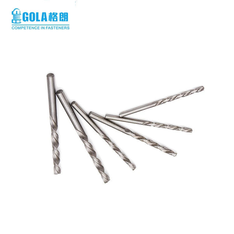Dill bit high speed steel 6542, 9341 roll forged straight shank drill bits twist drill bit for metal drill