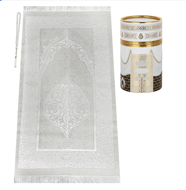 Fast delivery carpet prayer travel prayer rug islam with compass prayer met For Wholesales