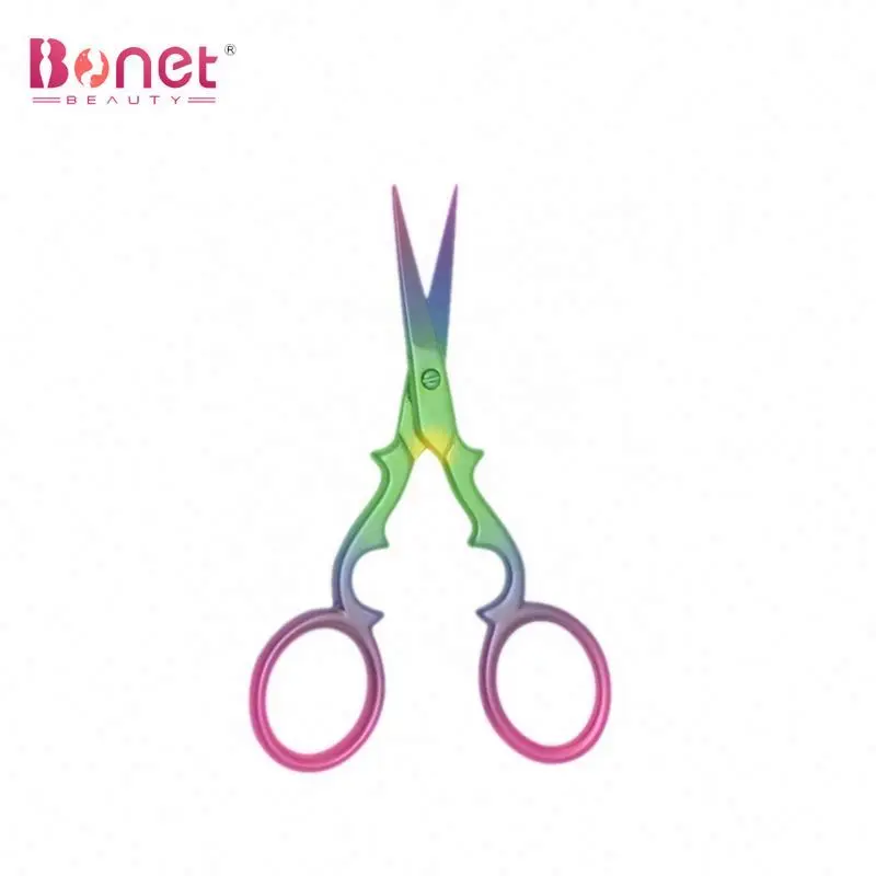 Scissor And Shear Special Beautiful Design Tailor Scissors Card Packing Colorful Plastic Handle