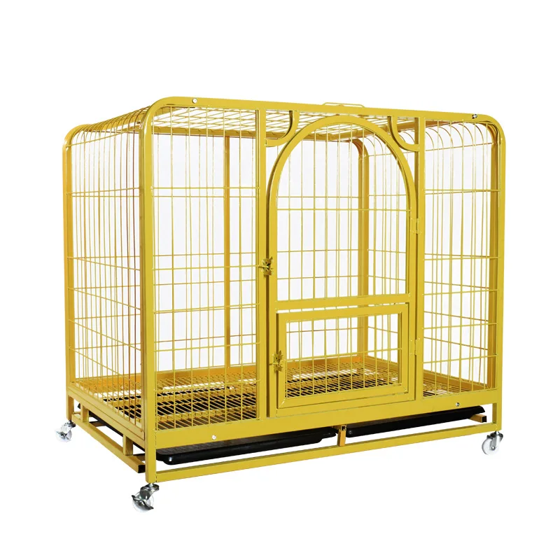 Best Selling Low Price Large Metal Square Tube Black Indoor Dog House