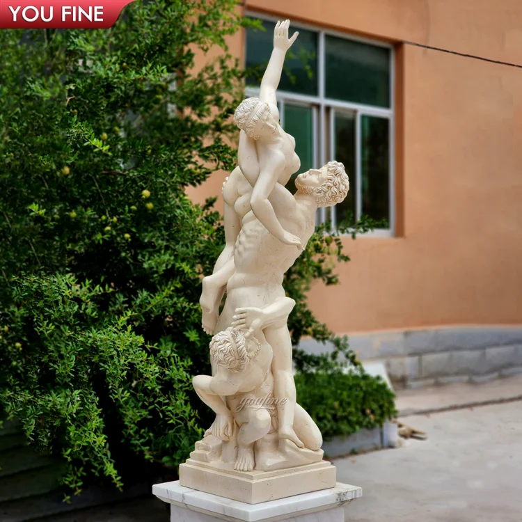 Garden White Marble Statue Caesar Sculpture for Outdoor Decor