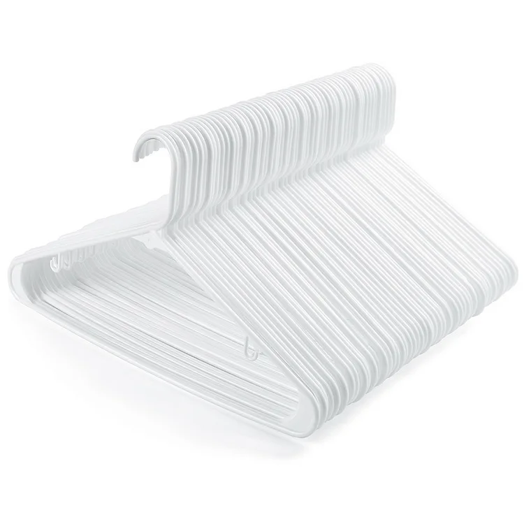 US Factory Manufacture Directly Fancy Clothes Hanger Plastic Tubular Adult Clothes Hangers