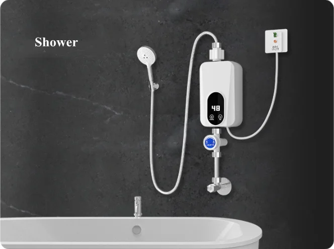 hot selling Mini  new arrival 220v geyser bathroom shower advanced technology electric instant tankless hot water heater