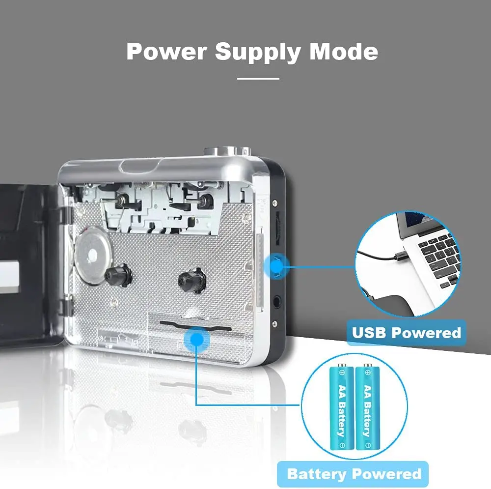 MK-1001 New Model cd player portable Walkman MP3 Audio Music Convert Tape Cassettes to MP3 Format