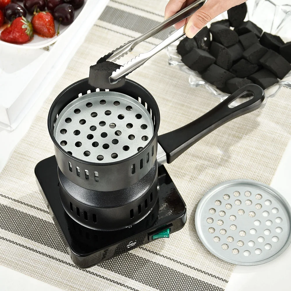 Andong Black Bull Coco Charcoal Burner Coconut Hookah Coal Hot Plate Stove Deluxe Electric Shisha Starter