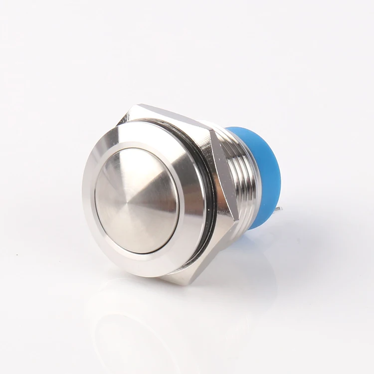 Metal Push Button Switch Manufacturer 19mm Stainless Steel Instantaneous Waterproof Push Button Switch