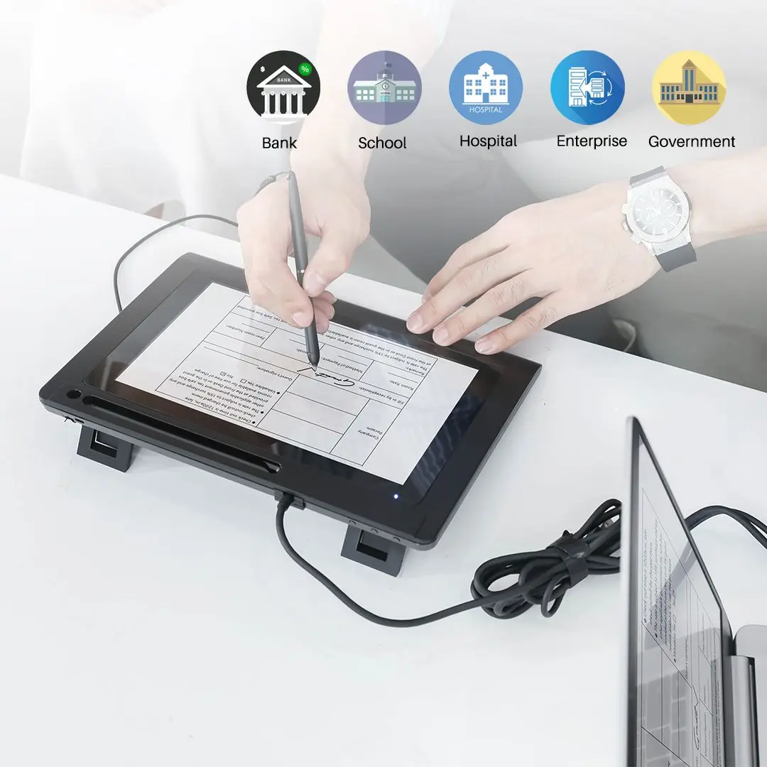 Sample available electronic signature pad bank PC  signature pad for bank and hotel huion signing solution DS1020