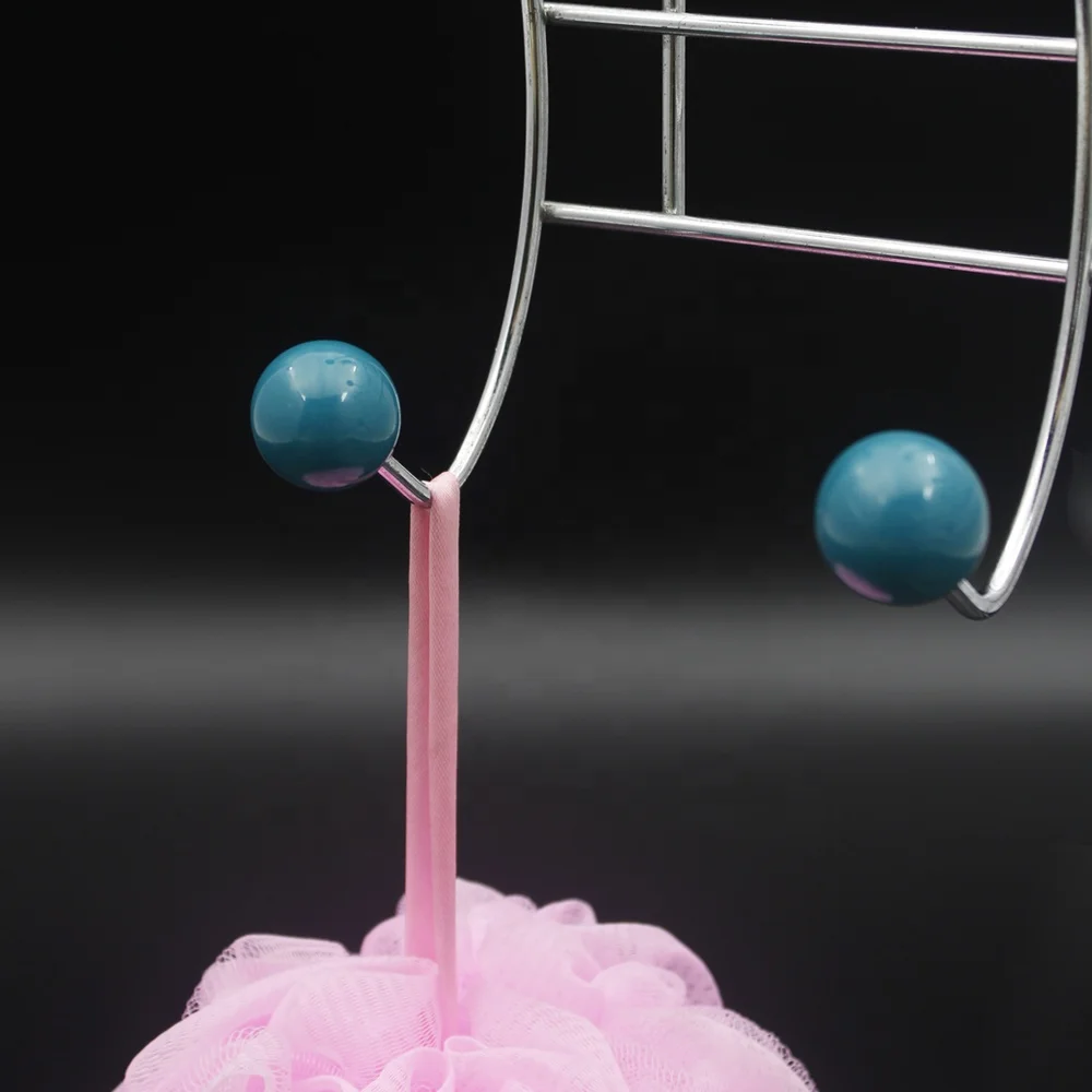 Chrome Metal Over-the-Door 8-Hook Organizer Rack Bathroom Sets with Door Hook Hanger