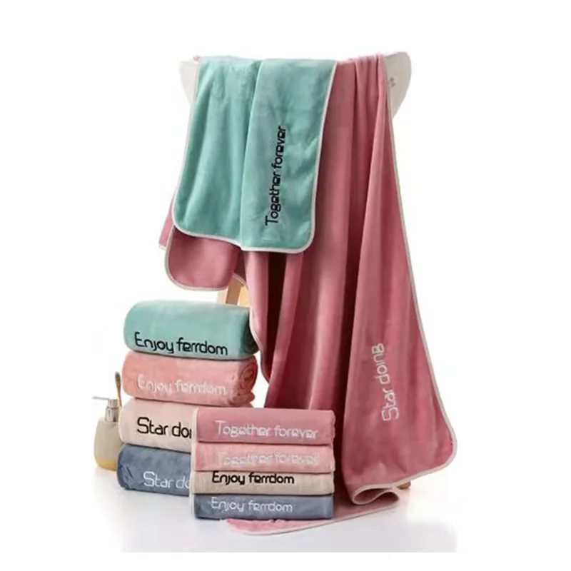 3pcs Hot Customized Logo face towel Bath Towel Set Spa Pool Bathroom Super Soft Absorbent spa microfiber towel set