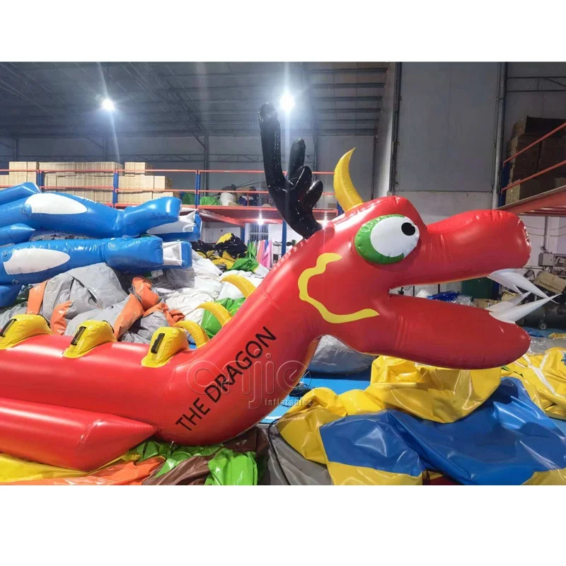 Inflatable Water Towing float tubes river banana boat 14 riders dragon inflatable boat