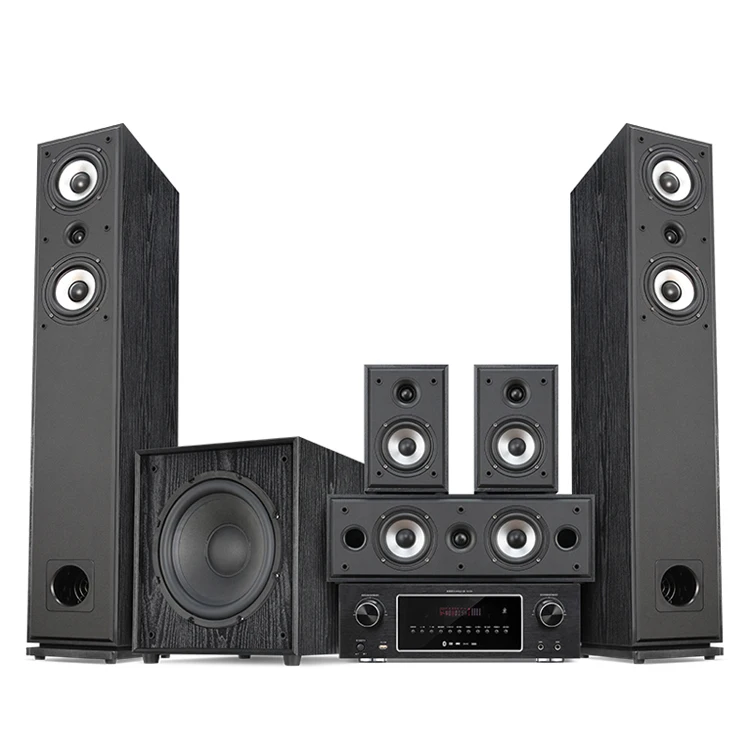 Surround Sound Wireless BT Amplifier Speaker Home Theater System 5.1 Multimedia Karaoke Speaker with HIFI Sound