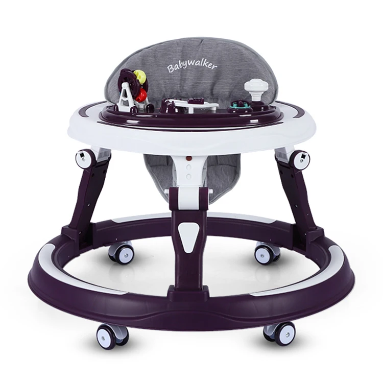 Foldable Baby Walker Height-adjustable With Music and Toys 0-3 Years Old Baby Learning to Walk Baby Walker