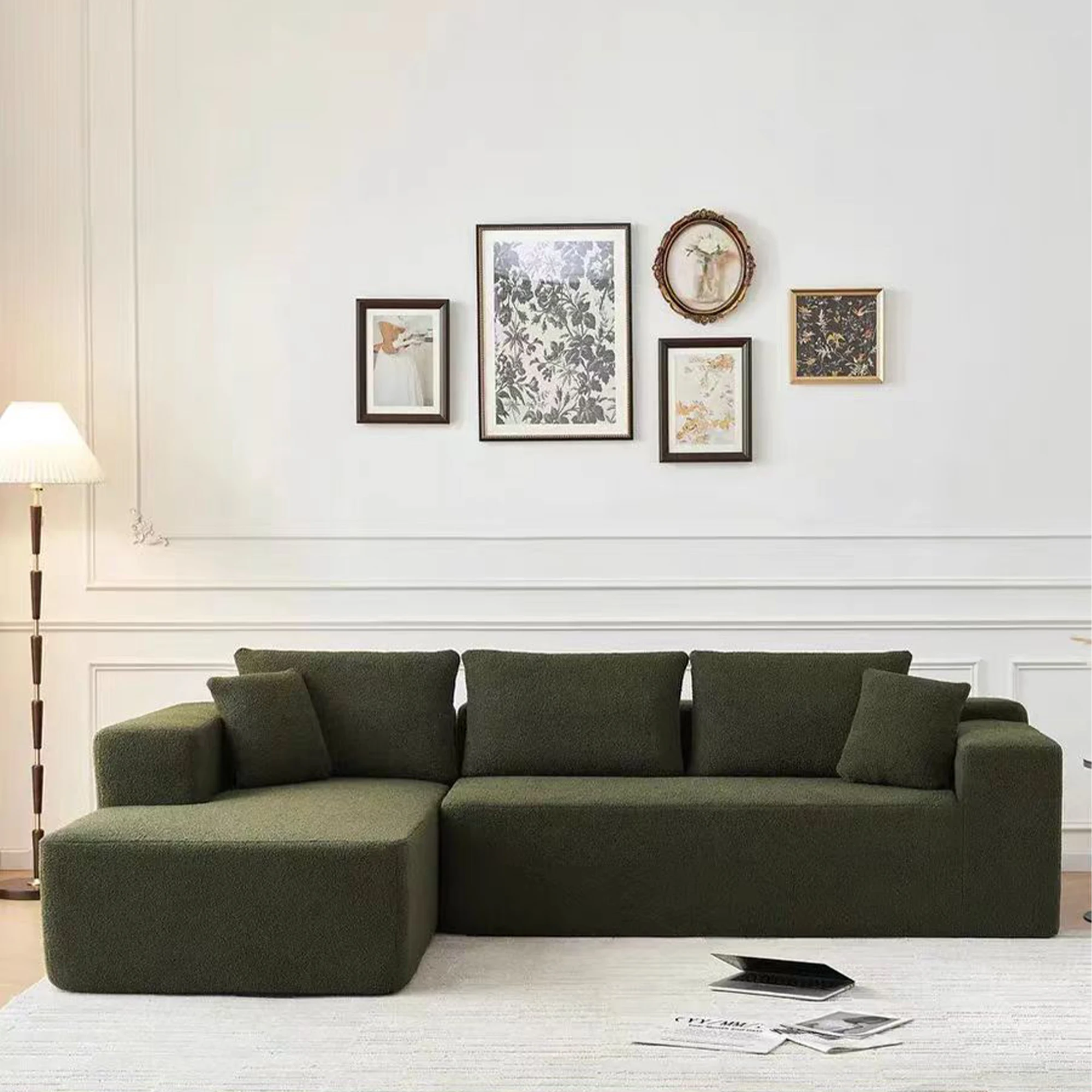 Living Room Lambswool Combination Box Compression Sofa Vacuum Compression Sofa Vacuum Compression Sofa