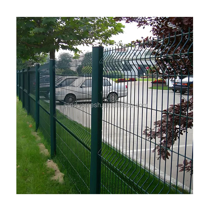 High security 2m x 2.4m welded 3D triangle bending fence