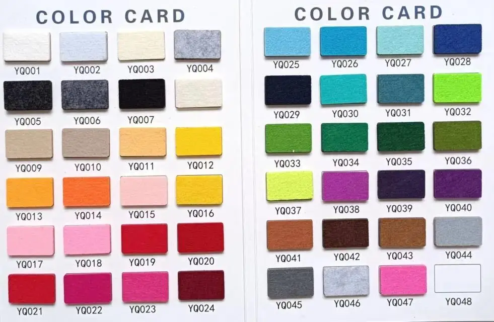 Polyester Felt 100% Polyester Fiber  1.0 mm Thickness Needle Punch Felt Non-Woven Felt Pad