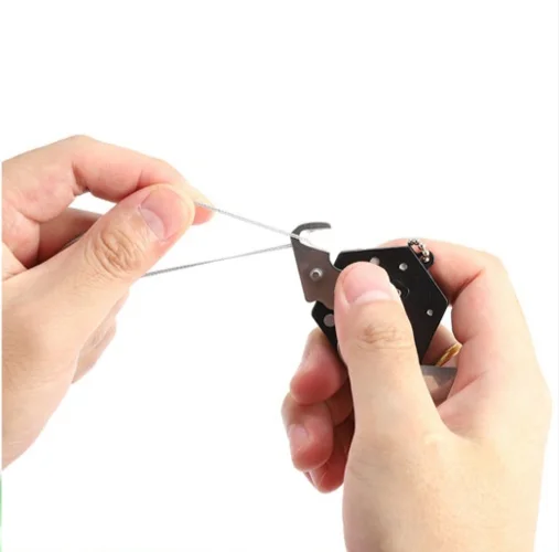 hot sales Multi-tool Coin Knife/Hunting Folding Knife Hexagon Keychain ButterflyKnife/Pocket Mini Gear Outdoor Survival Knives