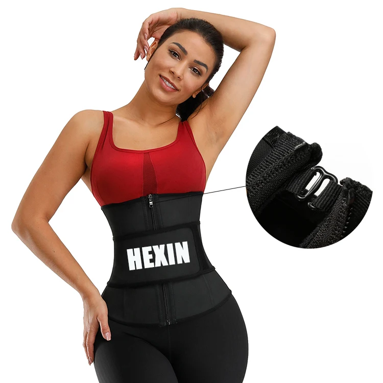 
Factory Price Zipper Design Tummy Slimming Girdle Body Shaper slim Waist Cincher Trainer 