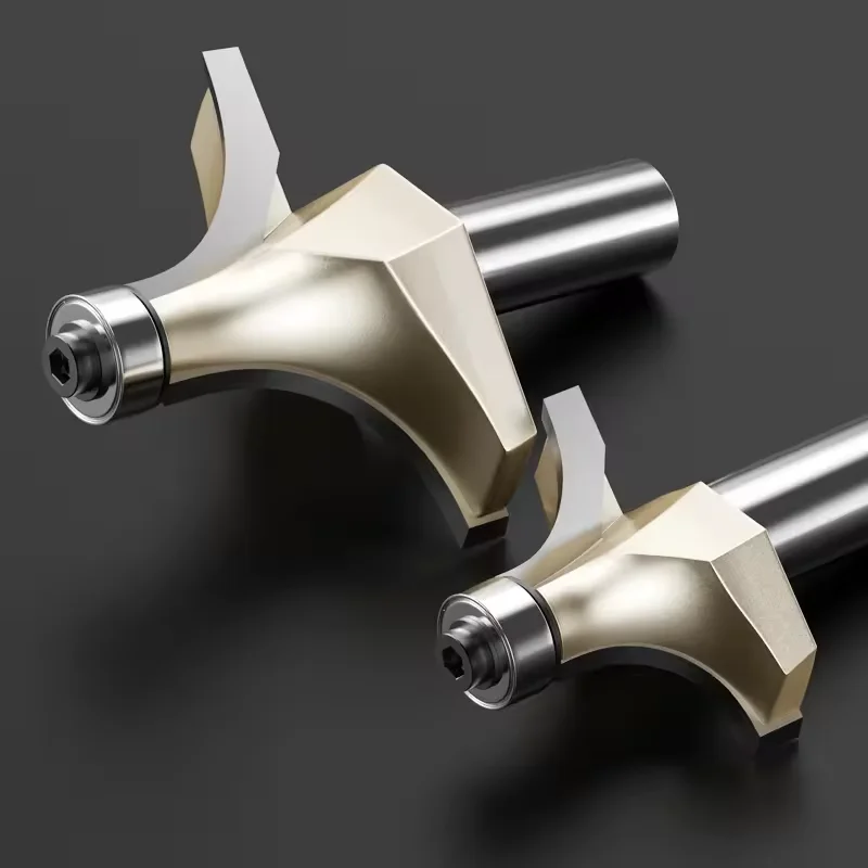 Wood Cutting Tools Inch Size With Bearing Wood Trim Bits Wood Engraving Milling Cutter