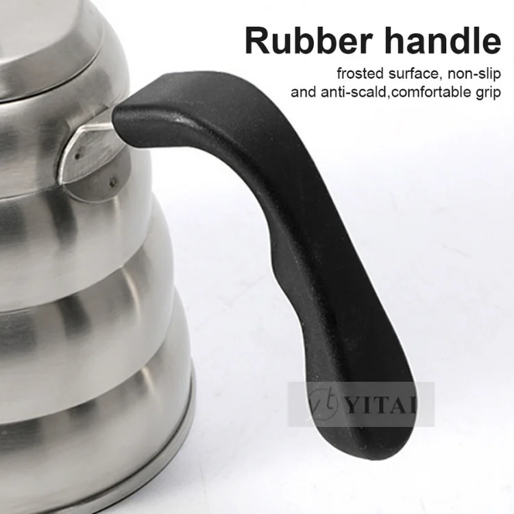 Coffee Kettle 1.2L 1L Stainless Steel Pour Over Coffee Pot Kettle Drip Kettle with Thermometer For Home Office Cafetera