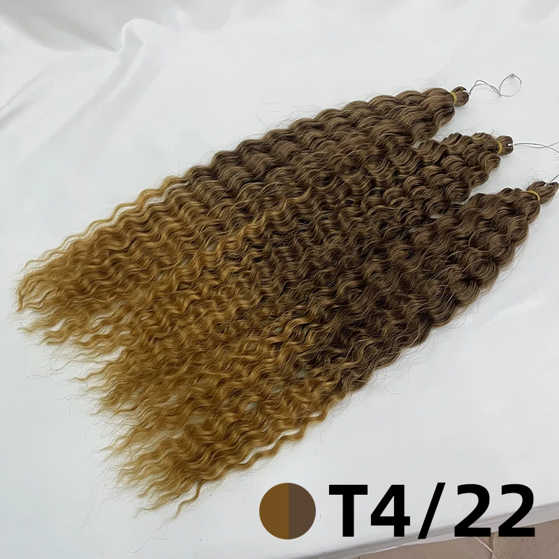 Wholesale Hot Selling  24inch 100g Ariel Curl Bulk Hair Jessica curl crochet Braid hair Ariel curly ruso hair crochet kinky curl