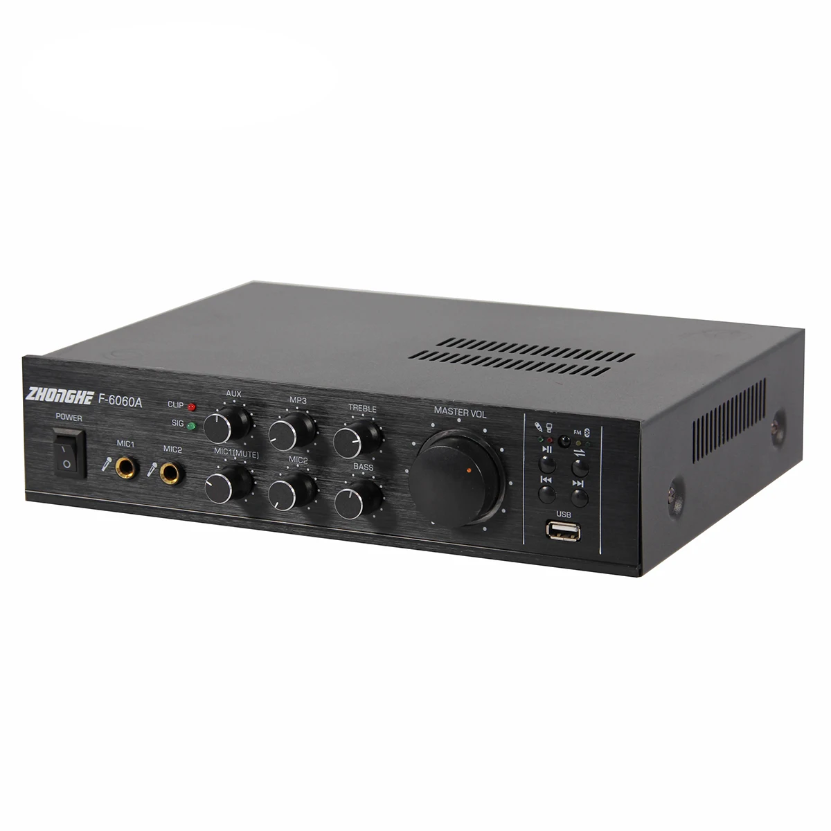 High quality stereo professional pa system hybrid 15W desktop power amplifier