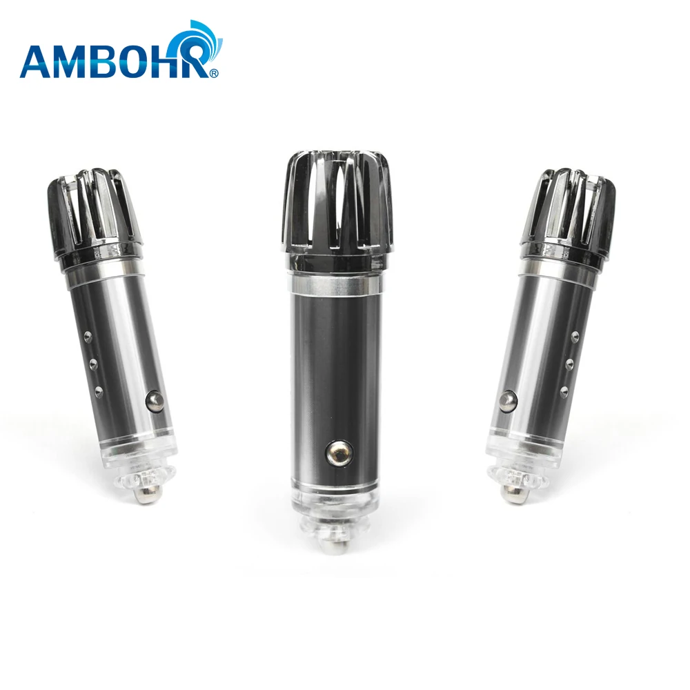 Миниатюрный портативный Ионный автомобильный очиститель воздуха AMBOHR 12 В удаление запахов для