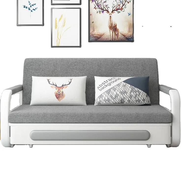 
Modern Wooden divano letto Folding Chair sofas sectionals Sleeper Three Seat Sofa Bed Living Room Multi-function Divan 