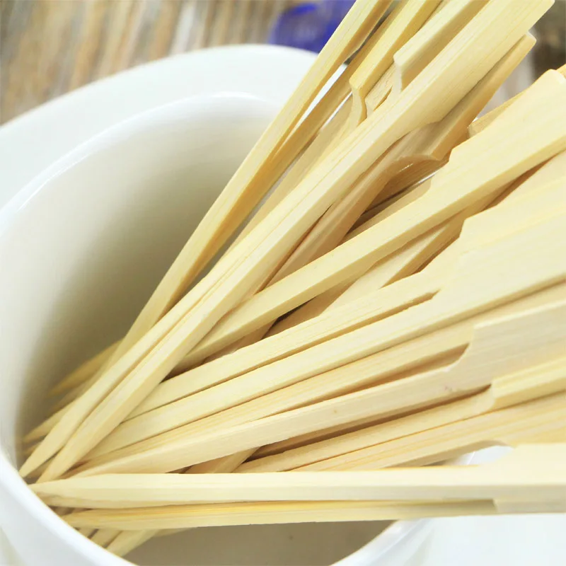 Wholesale Biodegradable barbecue bamboo round kebab stick BBQ bamboo skewer