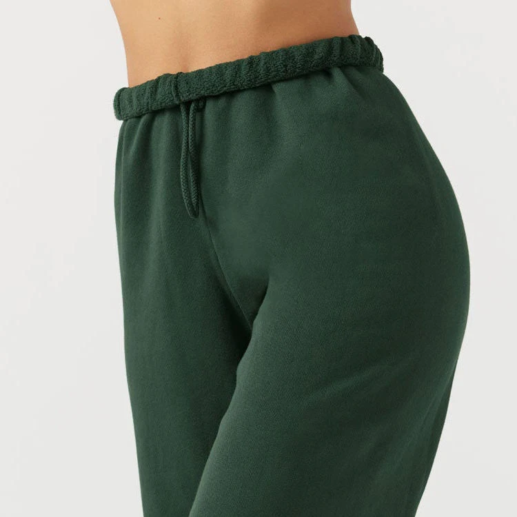 Custom High Waist Sporty Gym Athletic Fit Jogger Pants Drawstring Sweatpants For Women