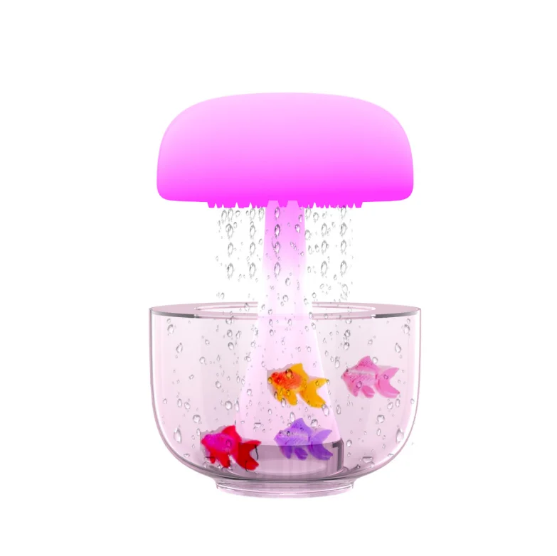 white noise sleeping products 7 colors changing lamp DIY aquarium plastic fish air humidifier rain cloud humidifiers for home