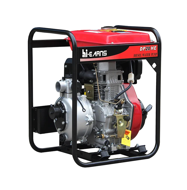 Hiearns  DP20HE 2inch high pressure diesel irrigation electric water pump with 186 10hp diesel engine