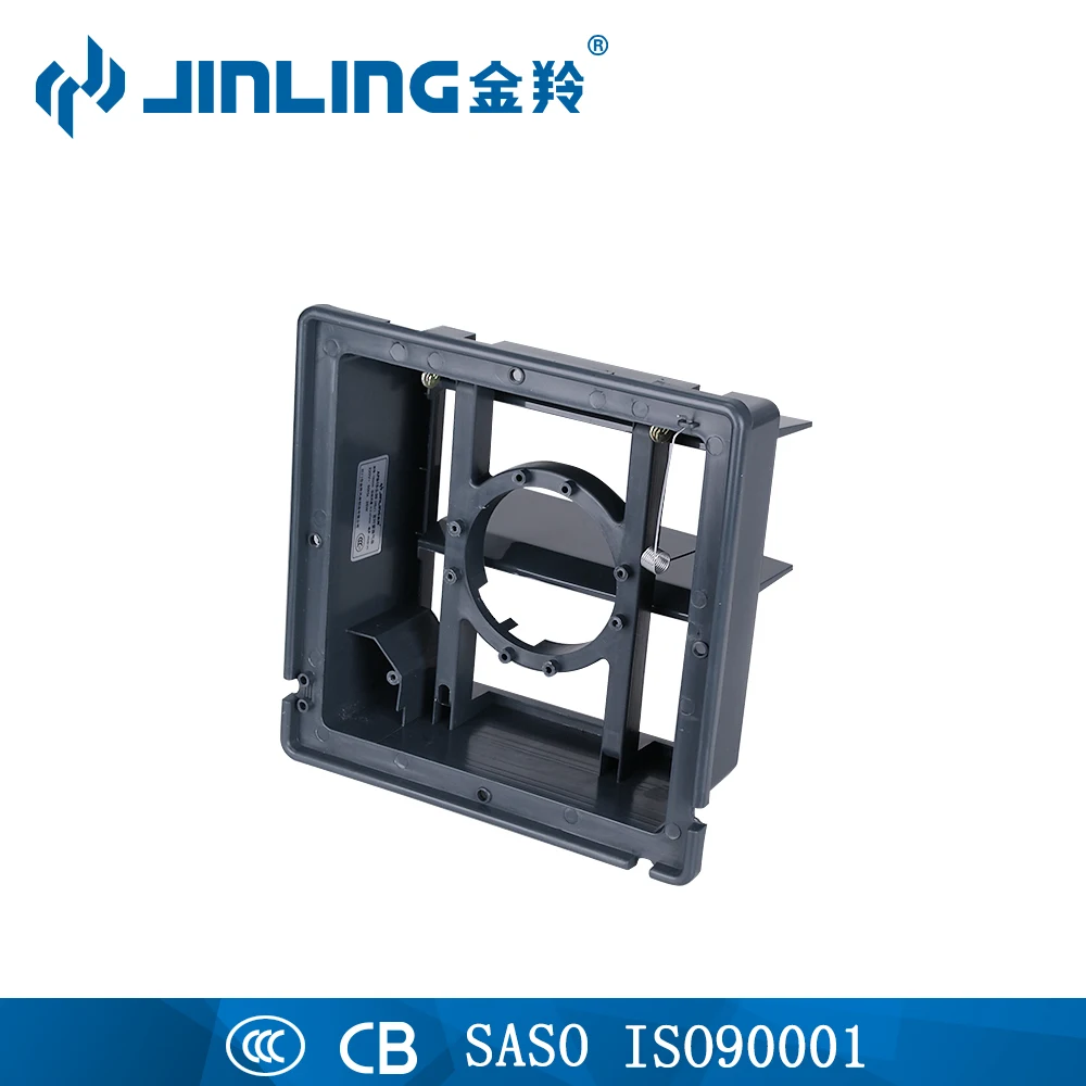 220V Plastic Shell 6 8 10 12 inch Square Wall Window Louvered Ventilation Exhaust Kitchen Extractor Fan