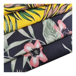 Nylon Spandex Swimwear Soft Plain 200GSM Customized Digital Printing Matte Fabric