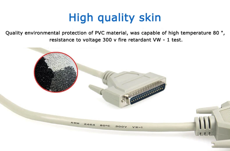 Pure copper DB37 Connector Cable Male to Male Male to Female 37 pin Data Cable DB37 Cable 1m 1.5m 3m 5m