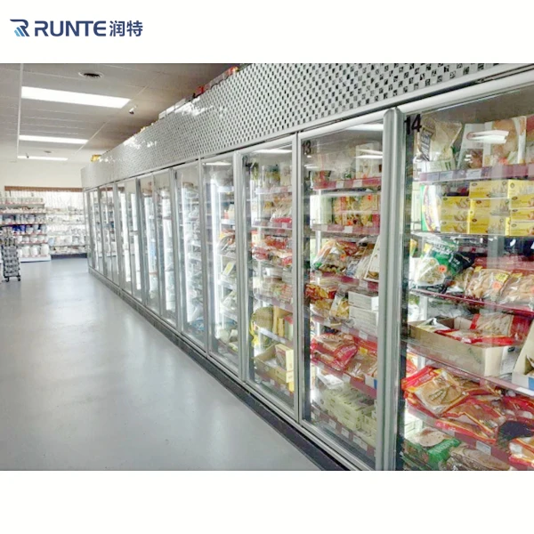 Сзади наполнение холодильных установок/торговая морозильная камера со стеклянной двериью прилавок-витрина