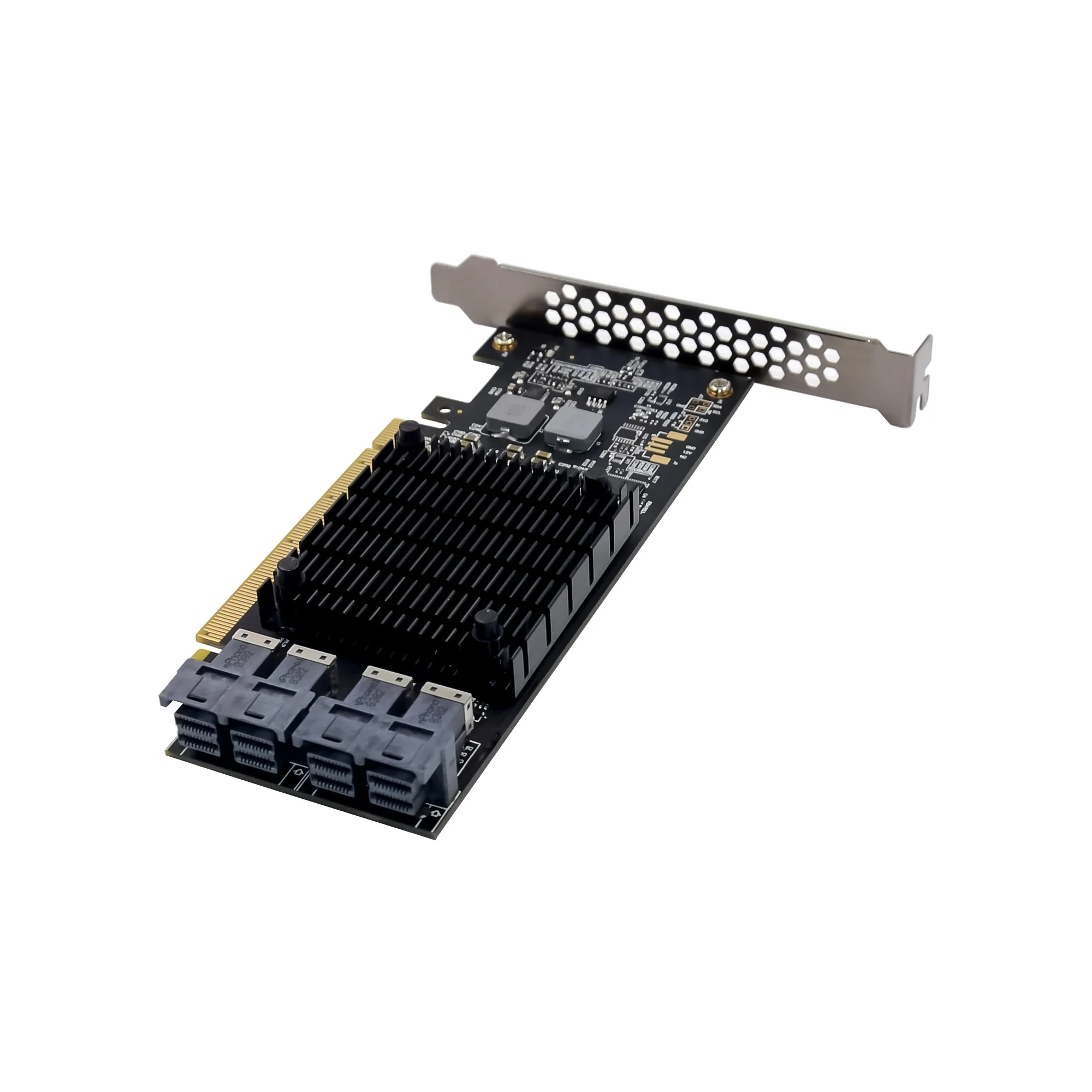 ST583 PCIe X16 PEX8747 U.2 4-Ports SFF8643 SSD NVMe Card Expansion device Adapter 32GB/s